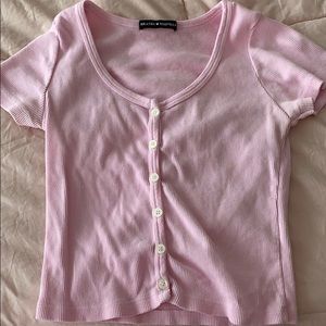 light pink brandy melville button up